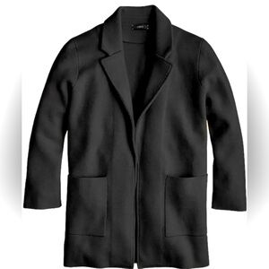 J. Crew super soft luxurious Sophie Cardigan Blazer Jacket size XS Black